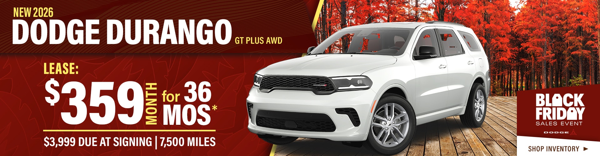 New 2026 Dodge Durango GT Plus AWD
