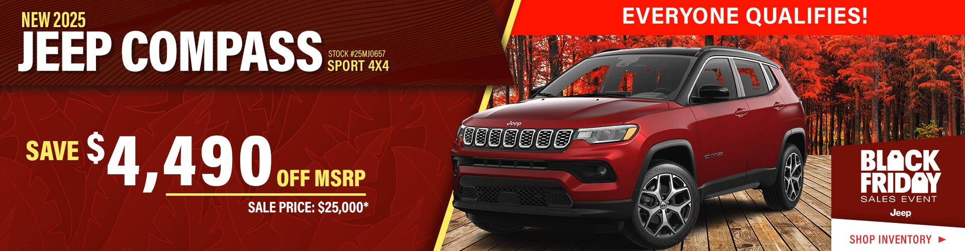 New 2025 Jeep Compass Sport 4X4