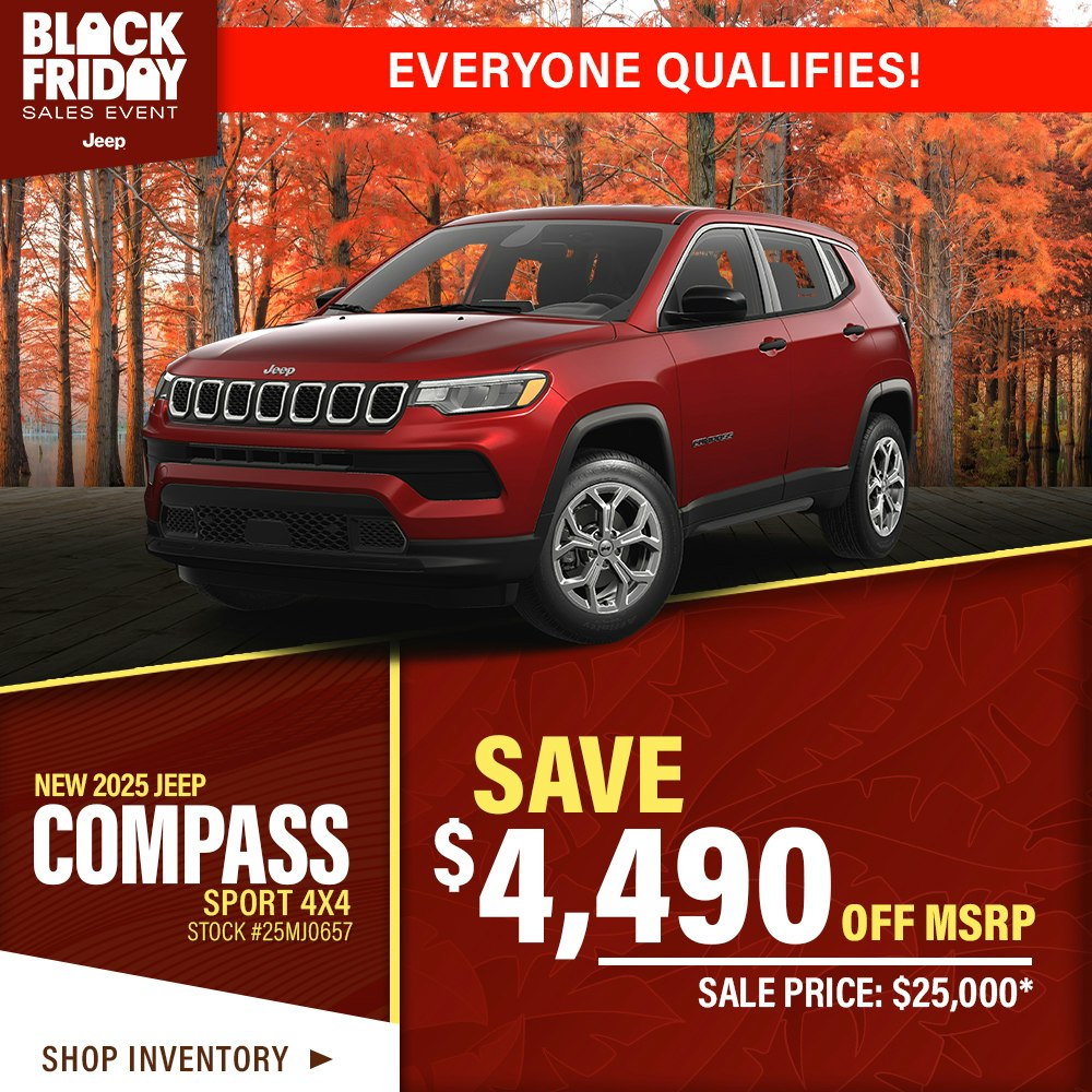 New 2025 Jeep Compass Sport 4X4