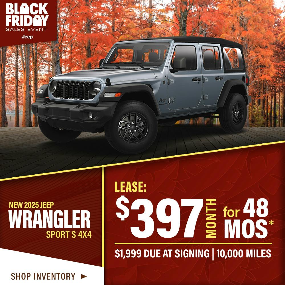 New 2025 Jeep Wrangler Sport S 4X4