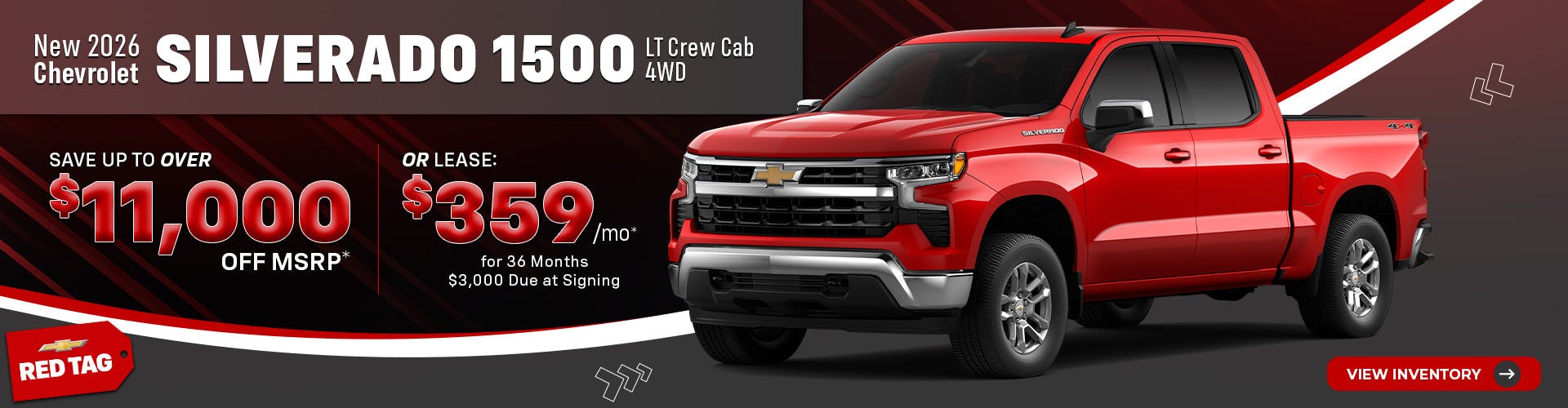 New 2026 Chevrolet Silverado 1500 LT Crew Cab 4WD