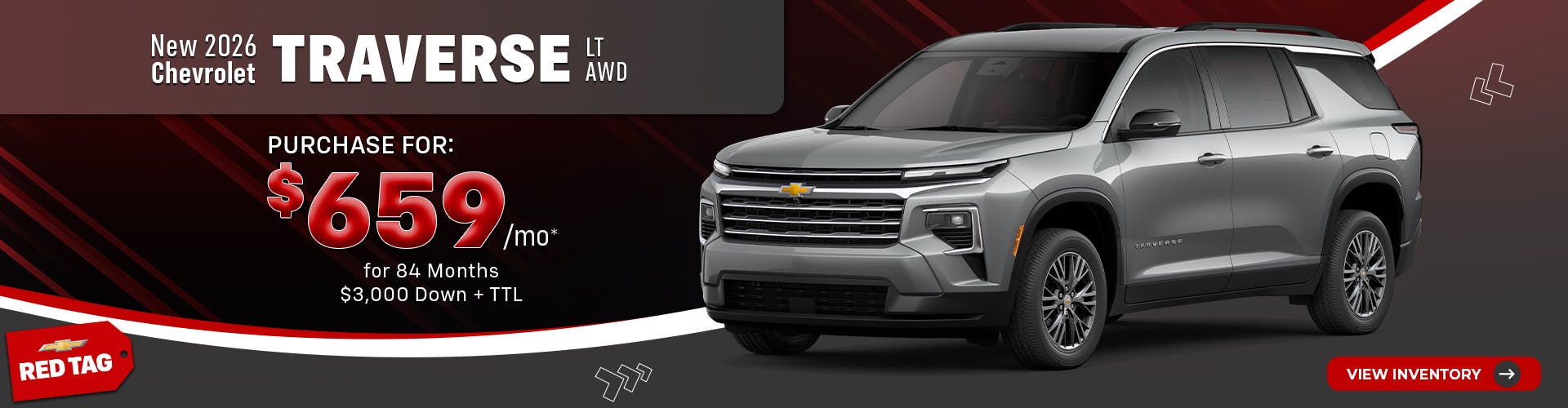 New 2026 Chevrolet Traverse LT AWD