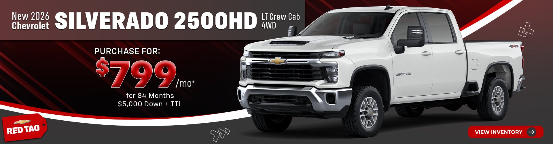 New 2026 Chevrolet Silverado 2500 HD LT Crew Cab 4WD