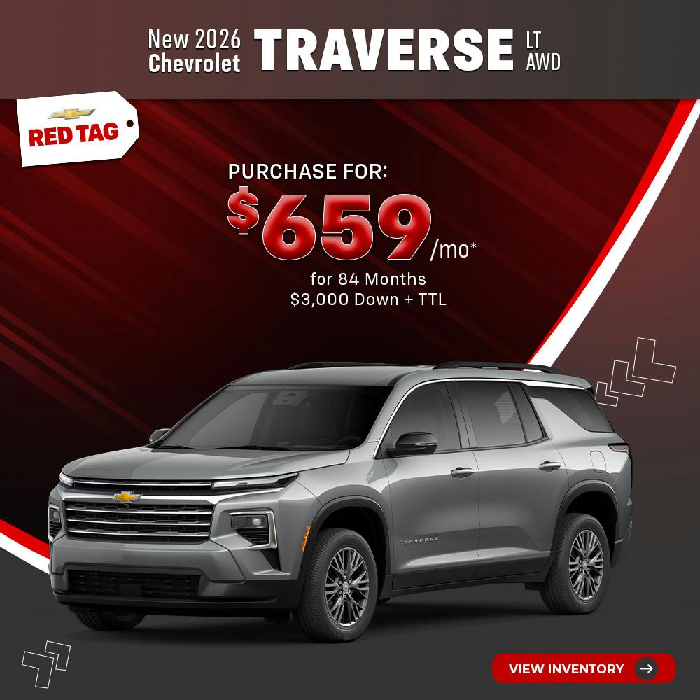 New 2026 Chevrolet Traverse LT AWD