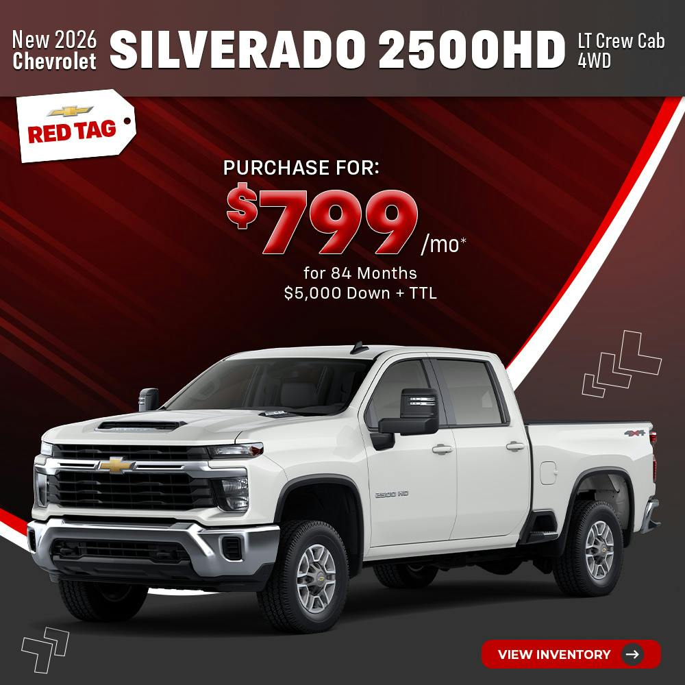 New 2026 Chevrolet Silverado 2500 HD LT Crew Cab 4WD