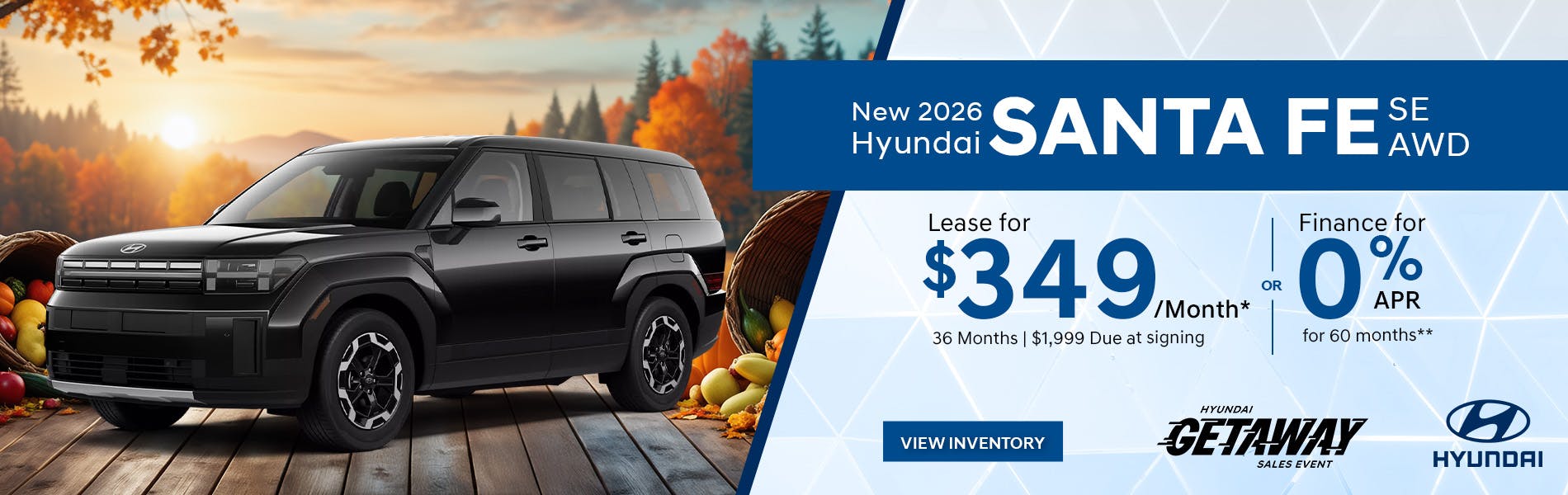 New 2026 Hyundai Santa Fe SE AWD