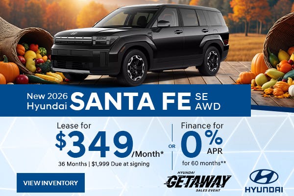 New 2026 Hyundai Santa Fe SE AWD