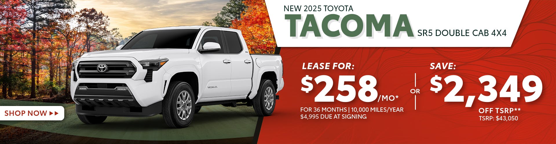 New 2025 Toyota Tacoma SR5 Double Cab 4X4