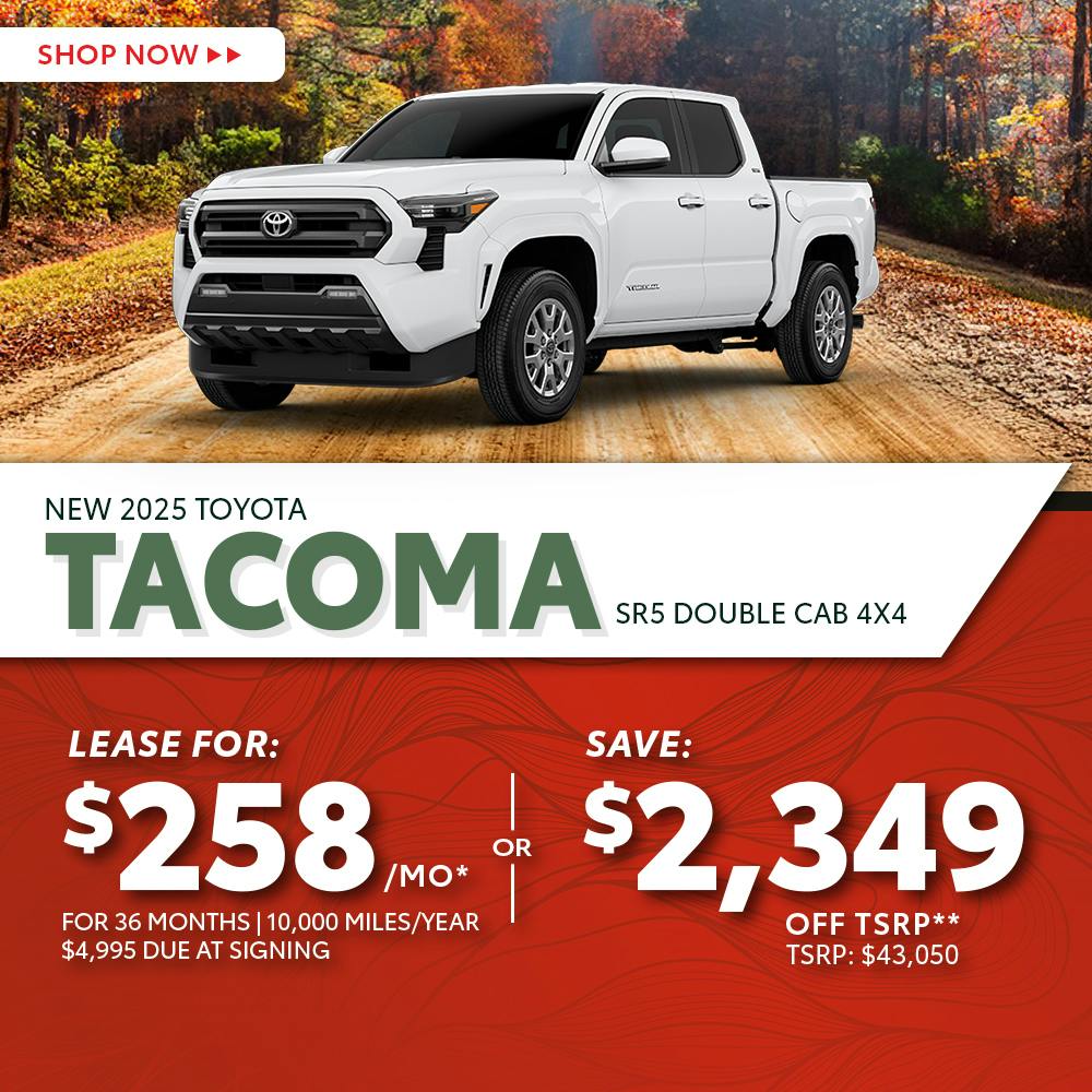 New 2025 Toyota Tacoma SR5 Double Cab 4X4