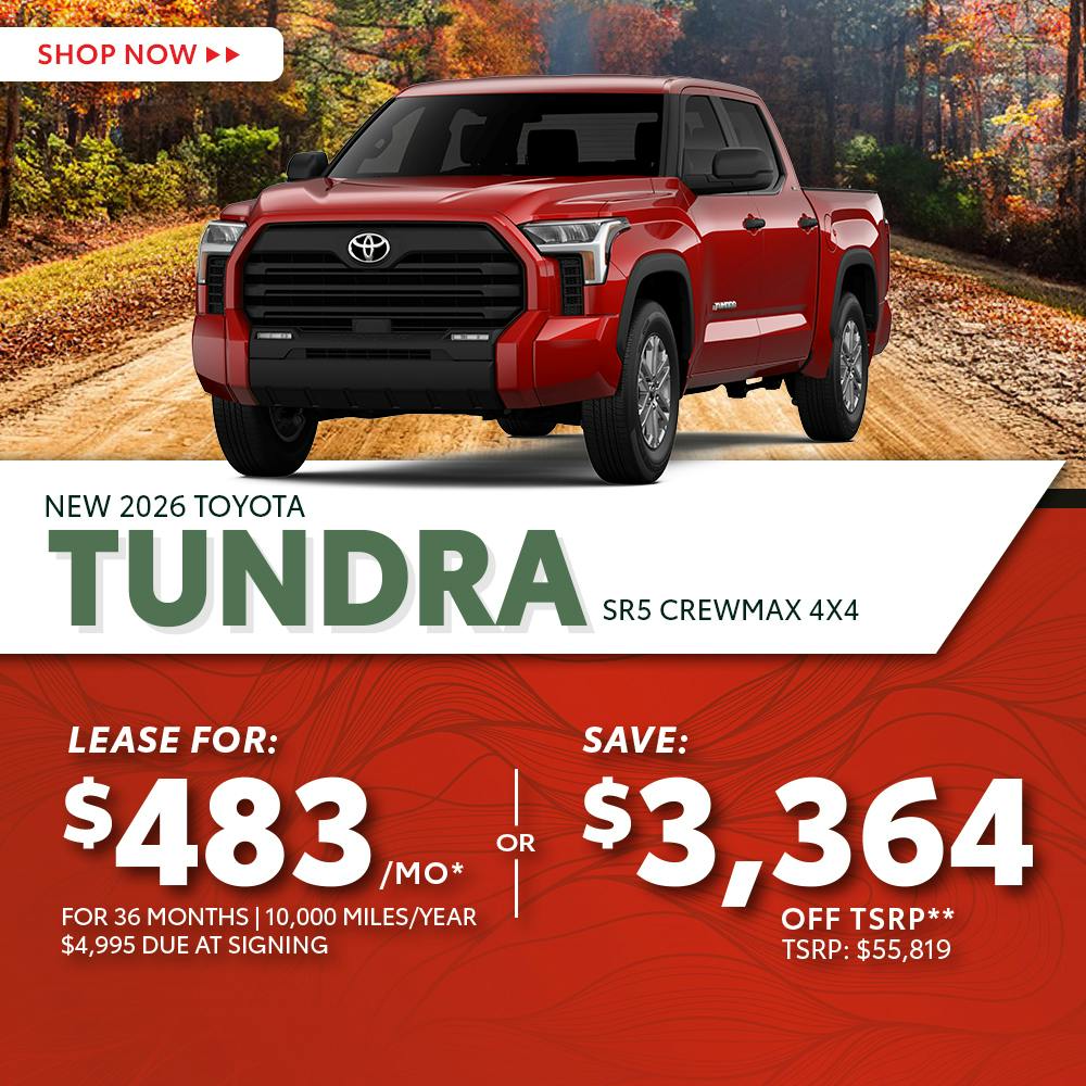 New 2026 Toyota Tundra SR5 CrewMax 4X4