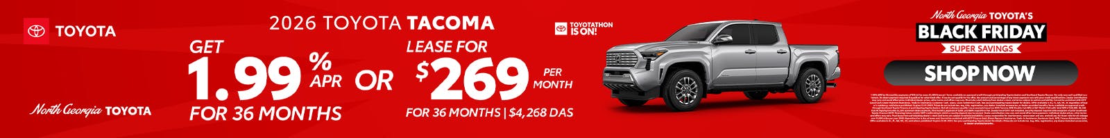 Toyota Tacoma Toyotathon Sales Event