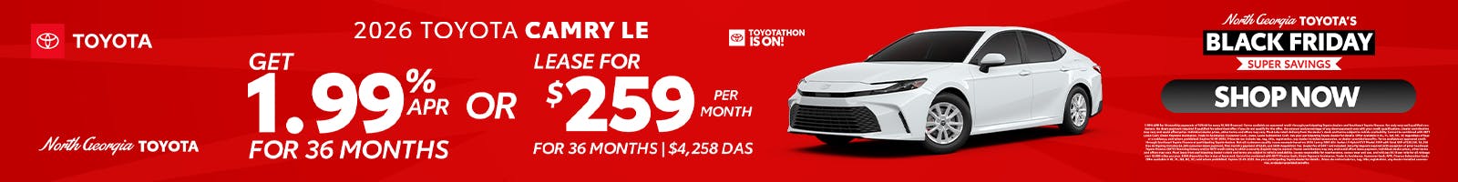 Toyota Camry Toyotathon Sales Event