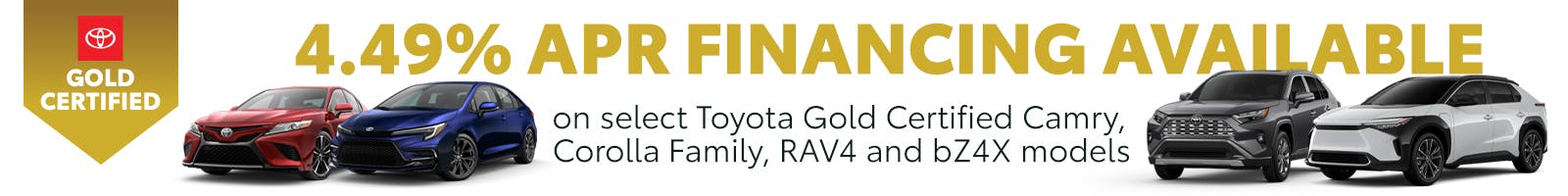 Gold Certified Vehicle APR | Team Toyota of Princeton