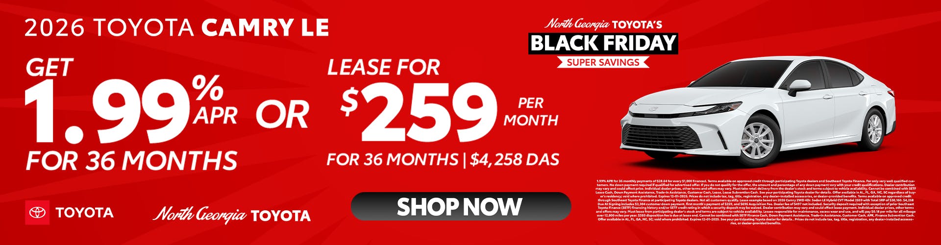 Toyota Camry Special Offer