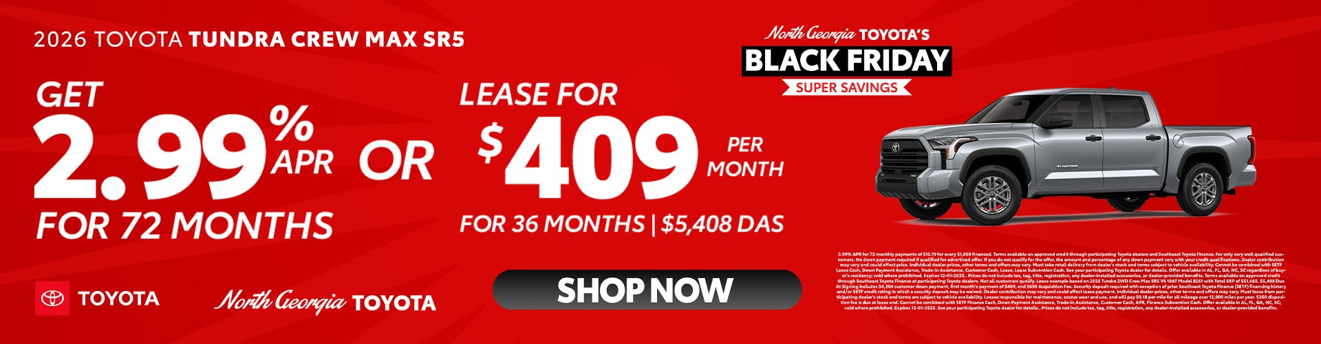 Toyota Tundra Special Offer