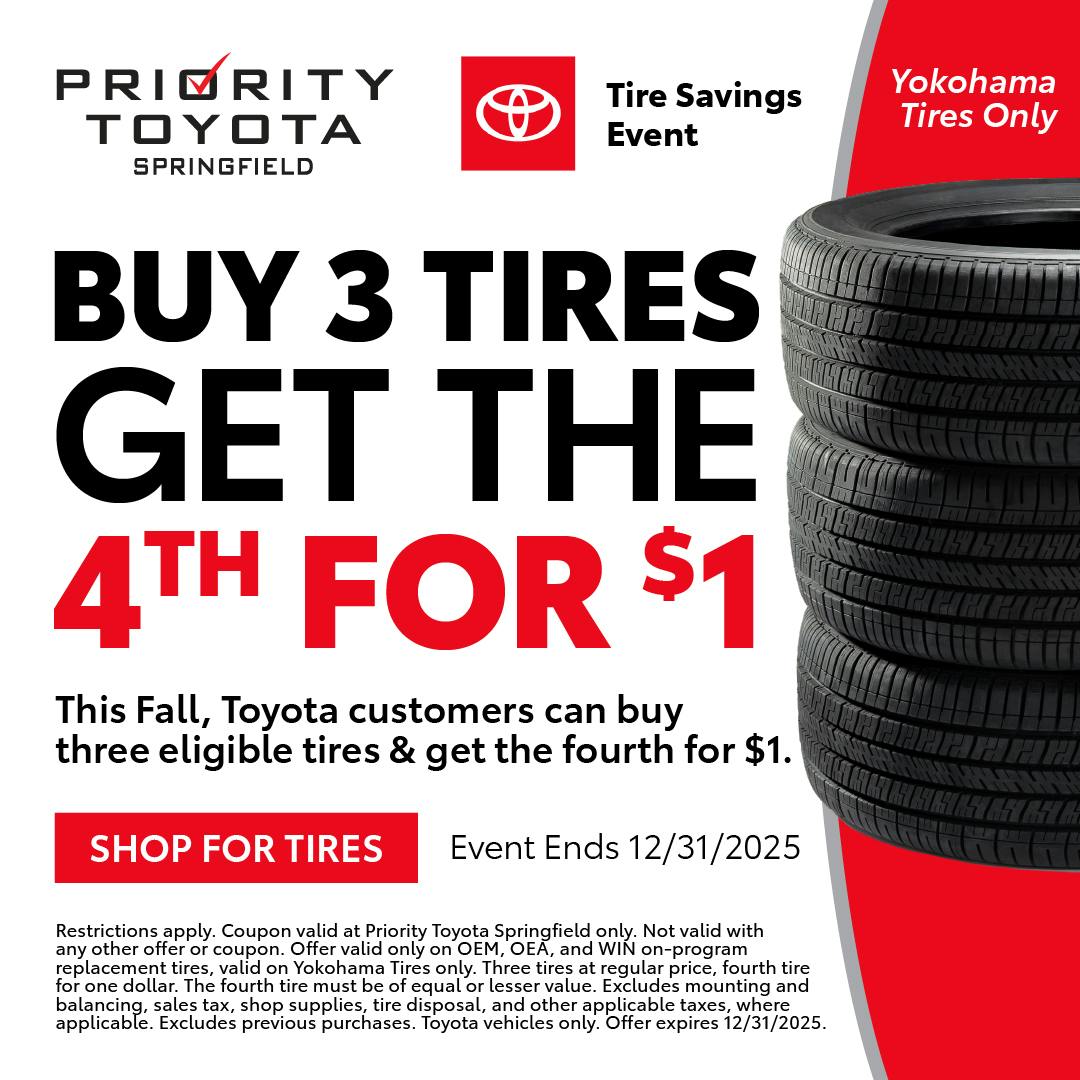 Buy 3 Tires Get the 4th for $1