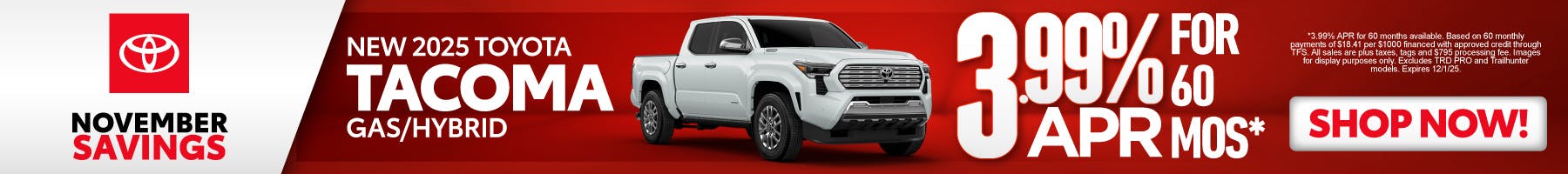 SAM – NOV – TACOMA