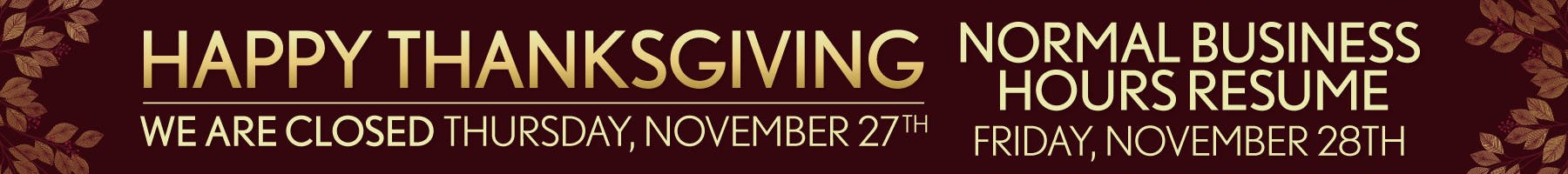 SAM – THANKSGIVING HOURS | Warrenton Toyota