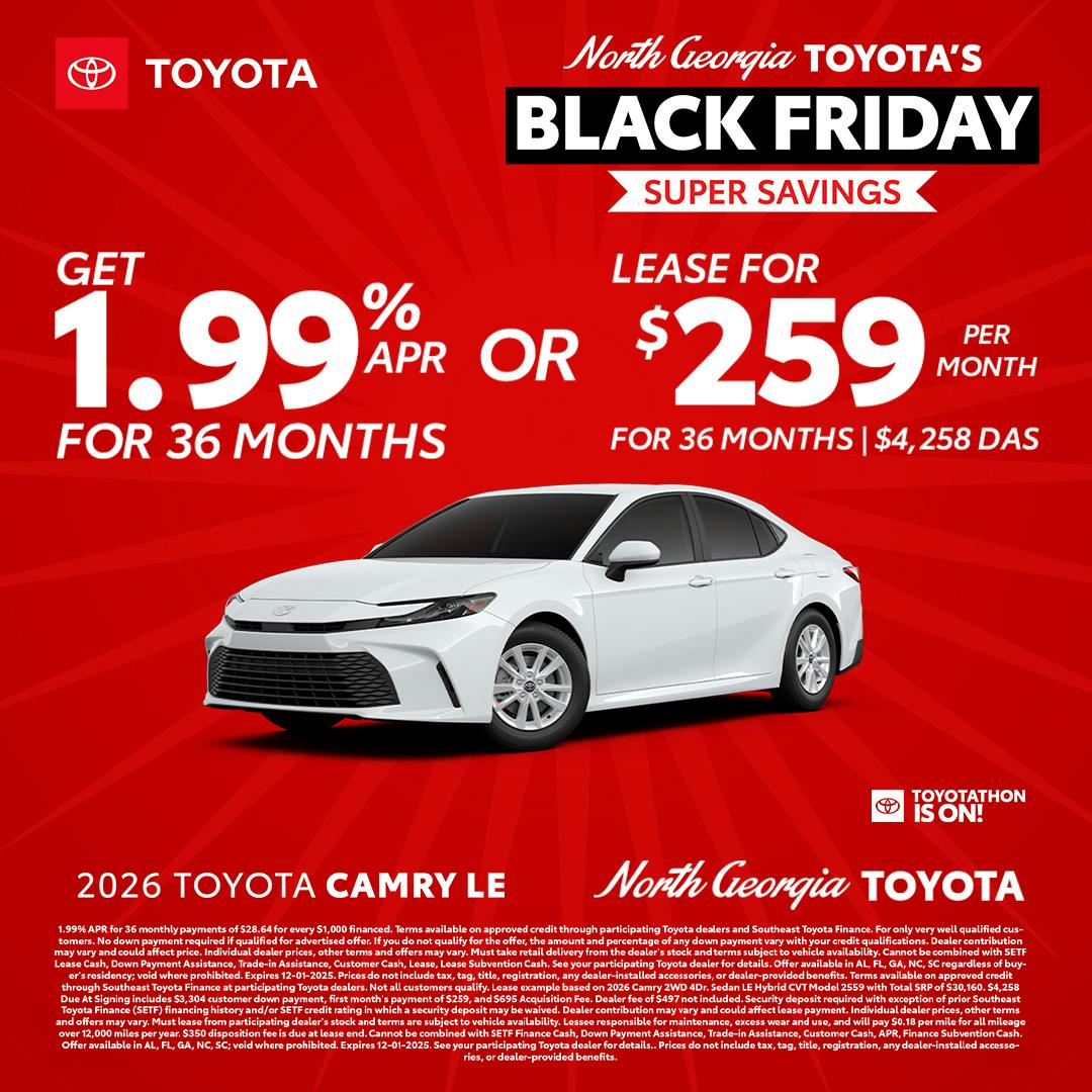 Toyota Camry Toyotathon Sales Event