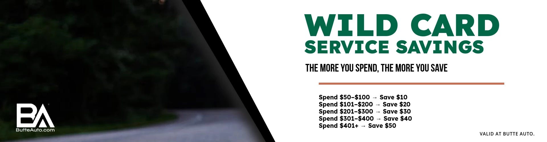Wild Card Service Savings