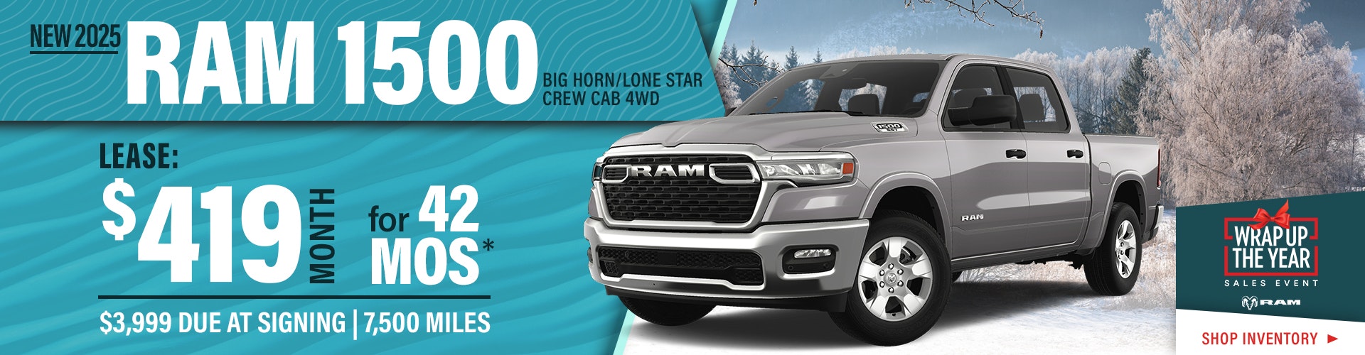 New 2025 RAM 1500 Big Horn/Lone Star Crew Cab 4WD