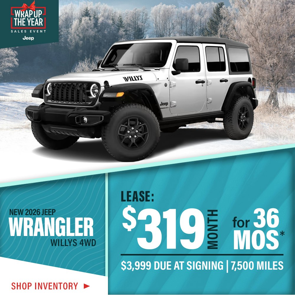 New 2026 Jeep Wrangler Willys 4WD