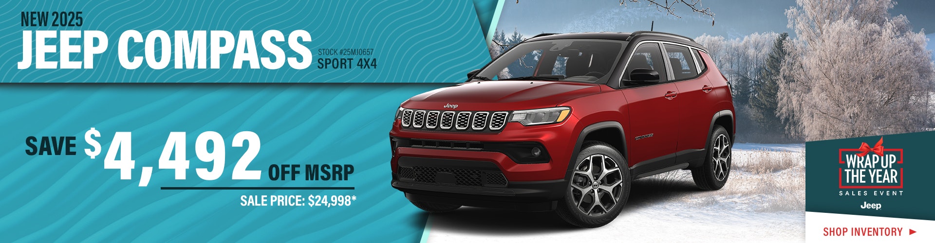 New 2025 Jeep Compass Sport 4X4