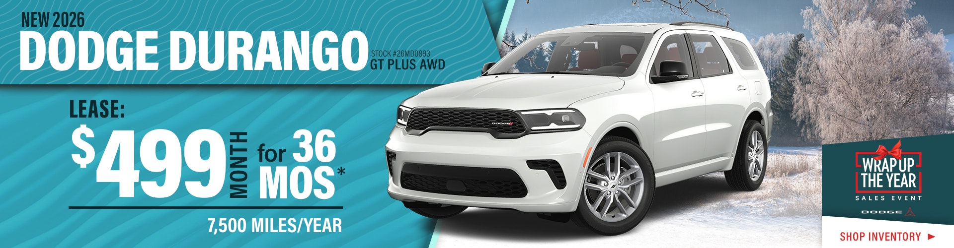 New 2026 Dodge Durango GT Plus AWD