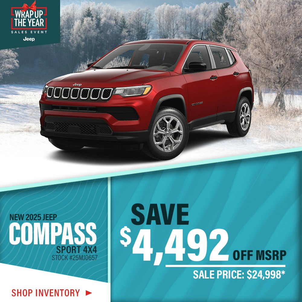 New 2025 Jeep Compass Sport 4X4