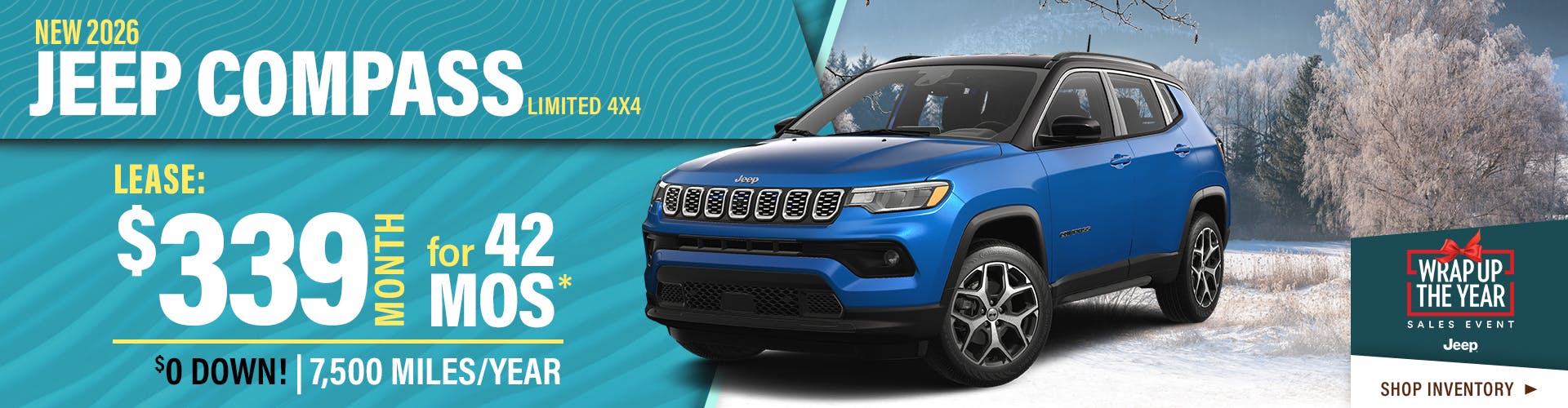 New 2026 Jeep Compass Limited 4X4