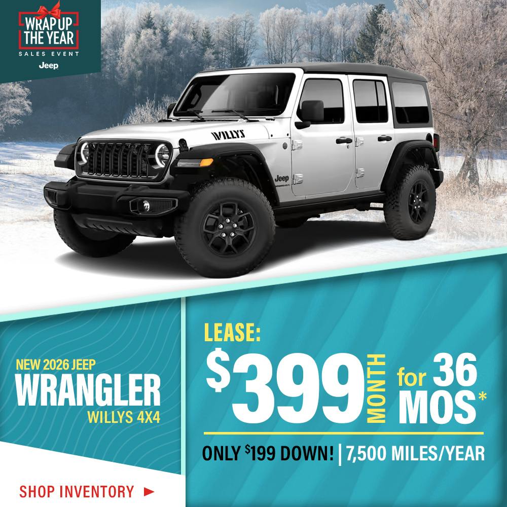 New 2026 Jeep Wrangler Willys 4X4