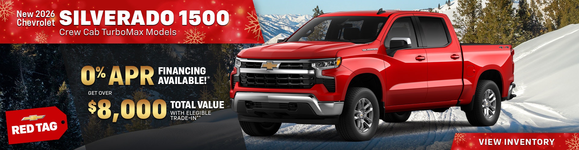 New 2026 Chevrolet Silverado 1500 Crew Max TurboMax Models