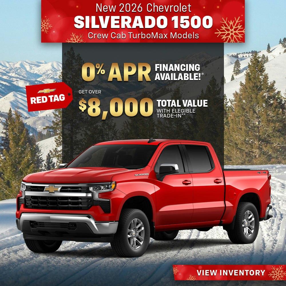 New 2026 Chevrolet Silverado 1500 Crew Max TurboMax Models | Diehl Chevrolet