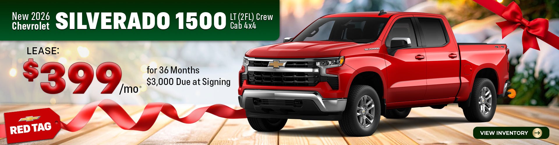 New 2026 Chevrolet Silverado 1500 LT (2FL) Crew Cab 4X4