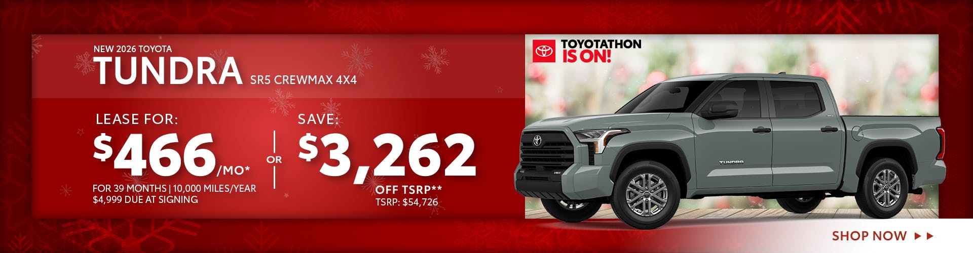 New 2026 Toyota Tundra SR5 CrewMax 4X4