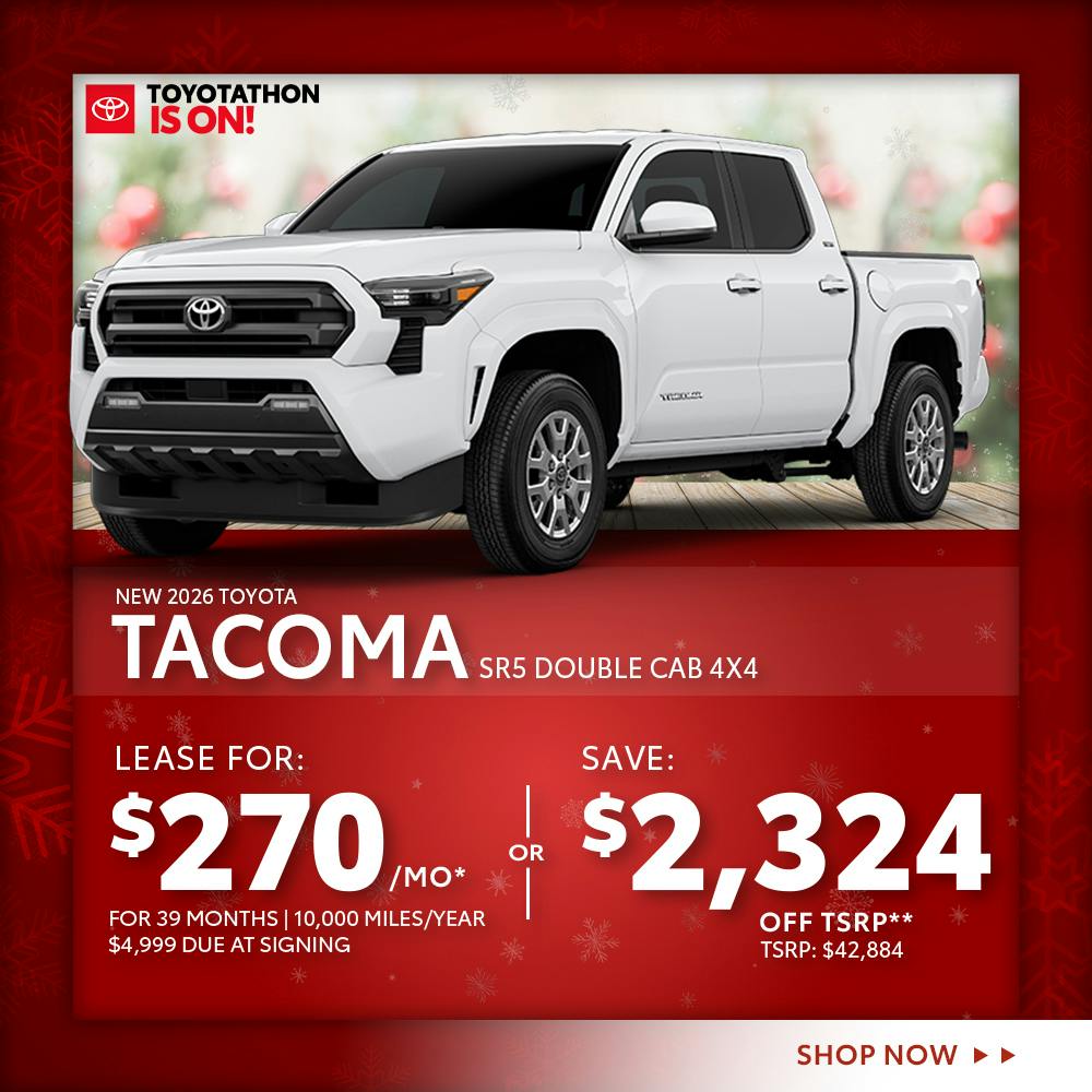 New 2026 Toyota Tacoma SR5 Double Cab 4X4