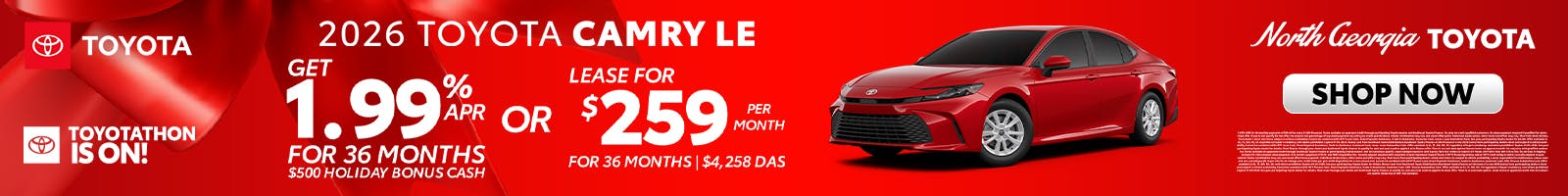 Toyota Camry Toyotathon Sales Event