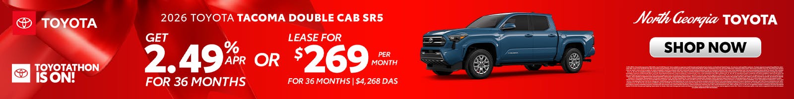 Toyota Tacoma Toyotathon Sales Event