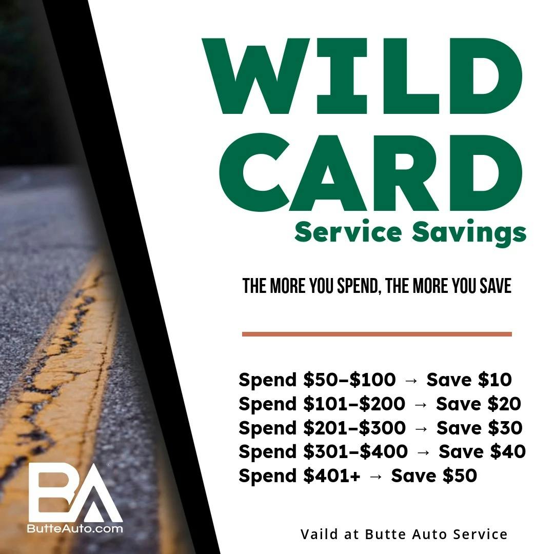 Wild Card Service Savings | Butte Toyota
