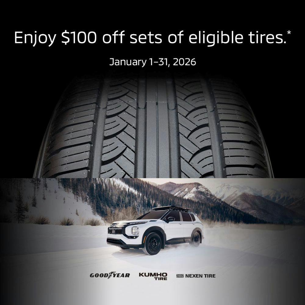 $100 off eligible tires | Diehl Mitsubishi