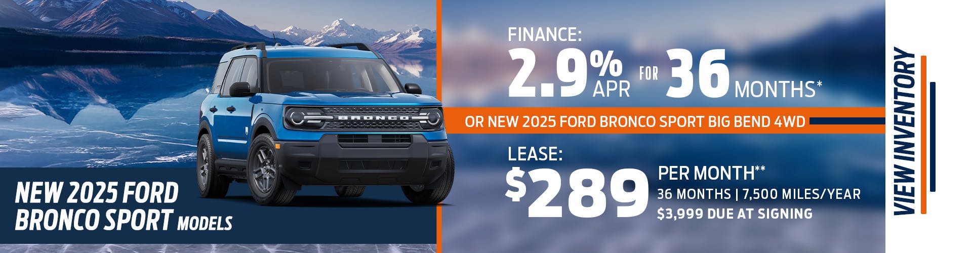New 2025 Ford Bronco Sport Models OR New 2025 Ford Bronco Sport