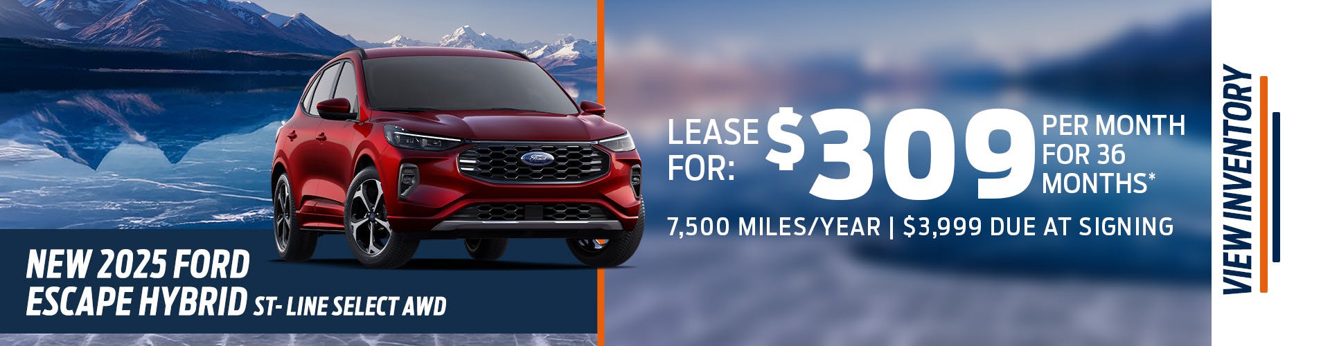 New 2025 Ford Escape Hybrid ST- Line Select AWD