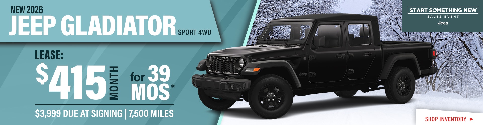 New 2026 Jeep Gladiator Sport 4WD