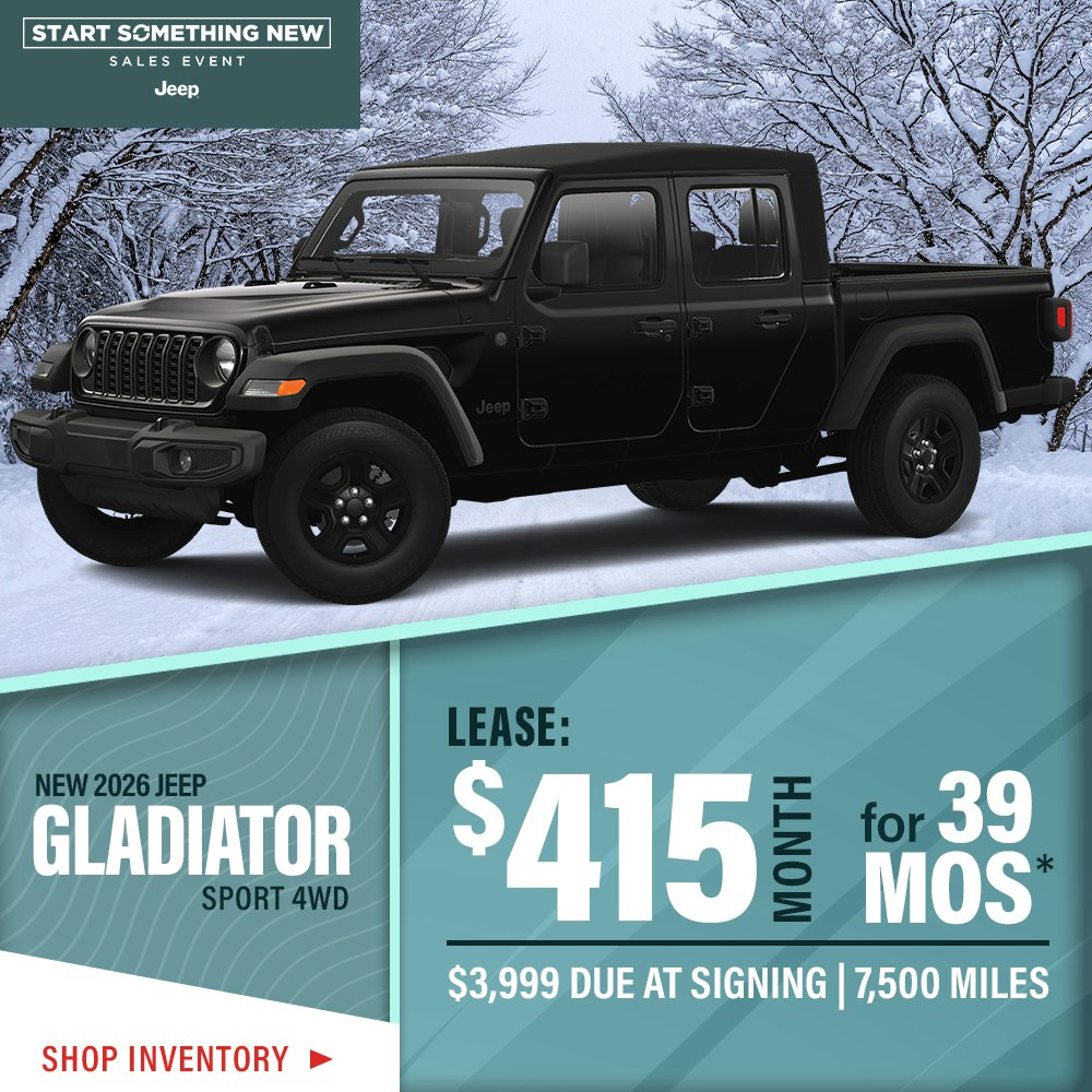 New 2026 Jeep Gladiator Sport 4WD