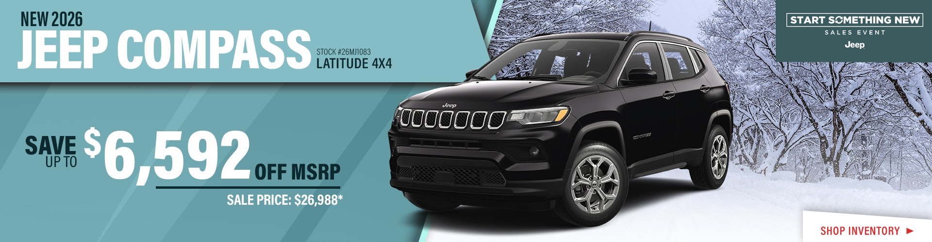 New 2026 Jeep Compass Latitude 4X4