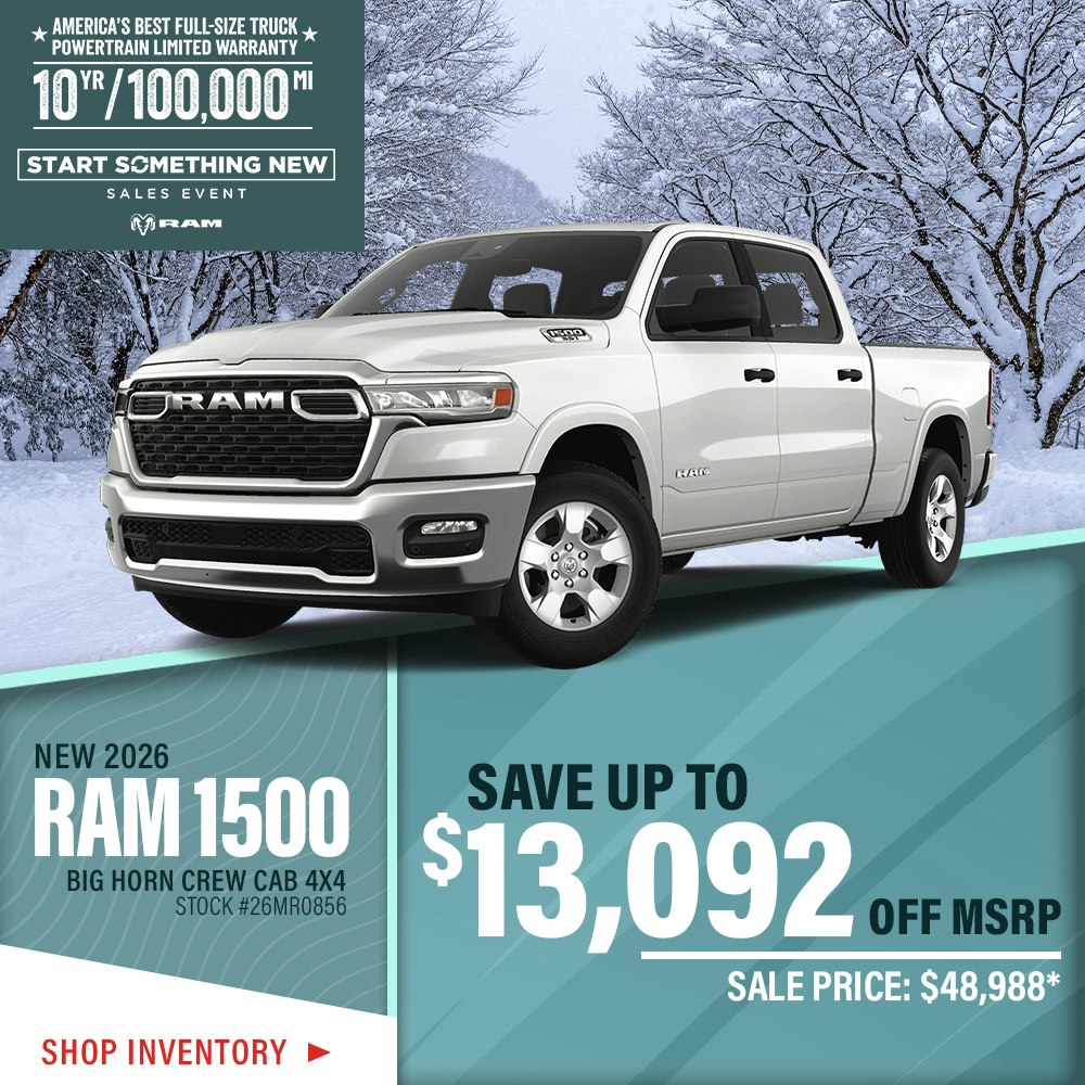 New 2026 Ram 1500 Big Horn Crew Cab 4X4