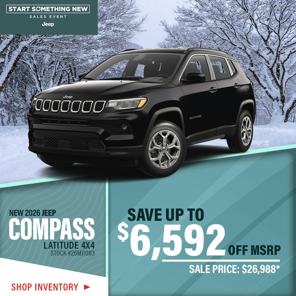 New 2026 Jeep Compass Latitude 4X4