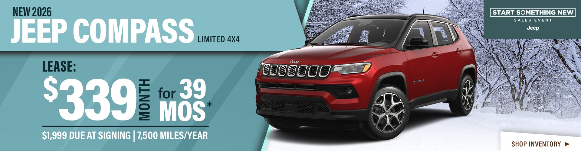 New 2026 Jeep Compass Limited 4X4