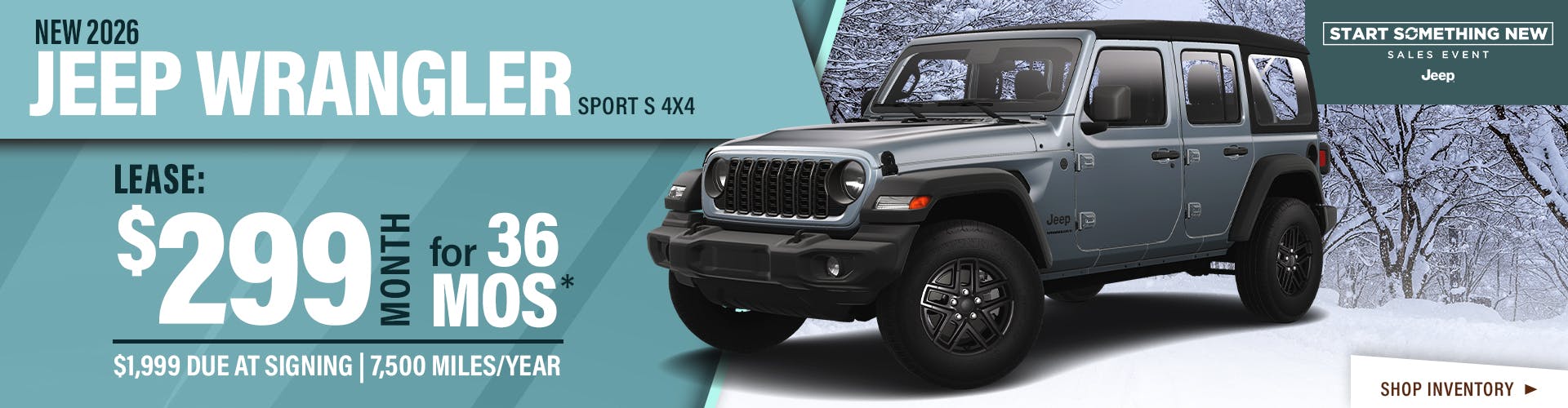 New 2026 Jeep Wrangler Sport S 4X4