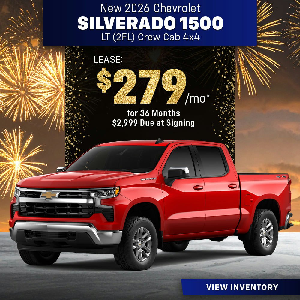 New 2026 Chevrolet Silverado 1500 LT (2FL) Crew Cab 4X4